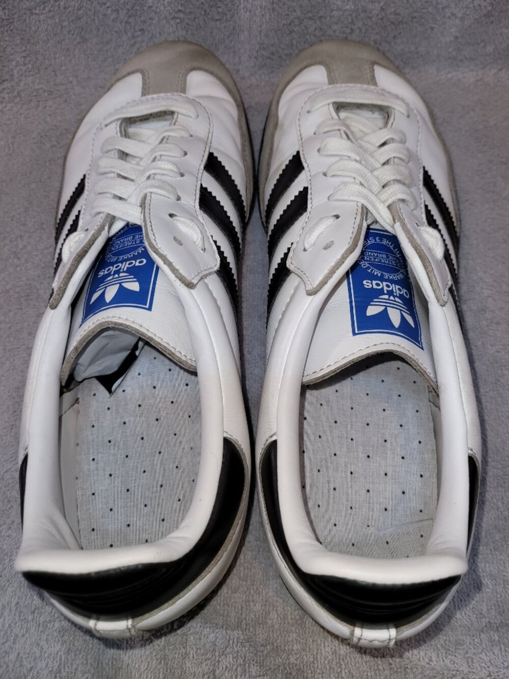 Adidas Samba OG Originals White Black Sneakers Mens Size 10 (#1041) - Picture 5 of 16